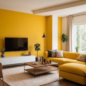 Gelbes Wohnzimmer einrichten: Ideen und Inspiration - Modern