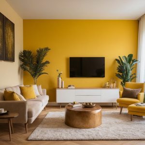 Gelbes Wohnzimmer einrichten: Ideen und Inspiration - Modern
