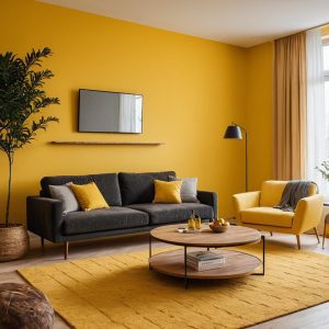 Gelbes Wohnzimmer einrichten: Ideen und Inspiration - Modern
