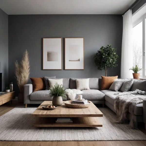 Wohnideen: Stilvolles Wohnzimmer in Grau: Inspiration fürs Einrichten und Gestalten